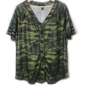 Forever 21 Oversized Camouflage Jersey sz. L